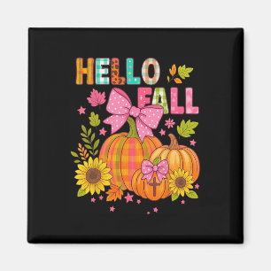 Hallo Herbst Thanksgiving Coquette Boho Floral Her Magnet