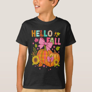 Hallo Herbst Thanksgiving Coquette Boho Floral Her T-Shirt