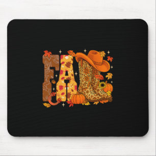 Hallo Herbst Western Leopard Stiefel Herbst Cowboy Mousepad