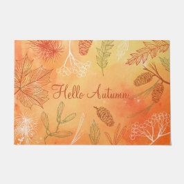 Hallo Herbst Wohngestaltung Fußmatte