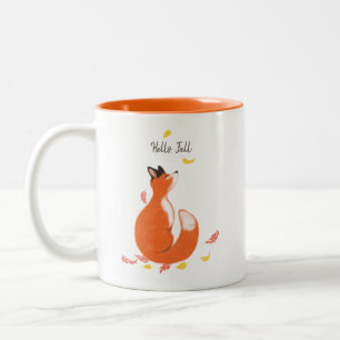 Hallo, Herbst Zweifarbige Tasse