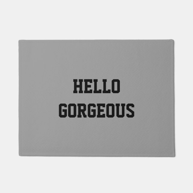 HALLO HERRLICH FUßMATTE (Vorderseite)