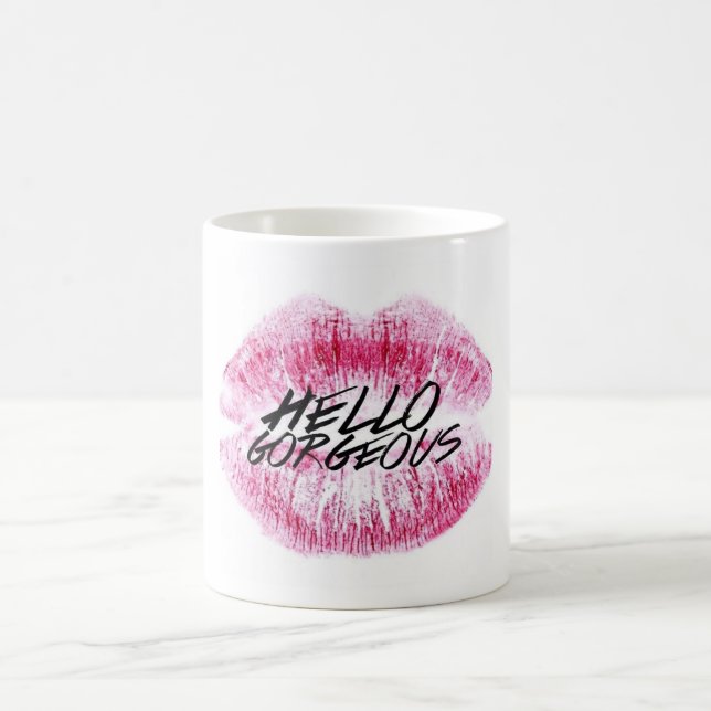 Hallo herrlich kaffeetasse (Mittel)