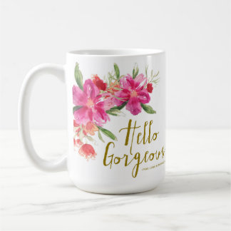 Hallo herrliche BlumenTasse Kaffeetasse
