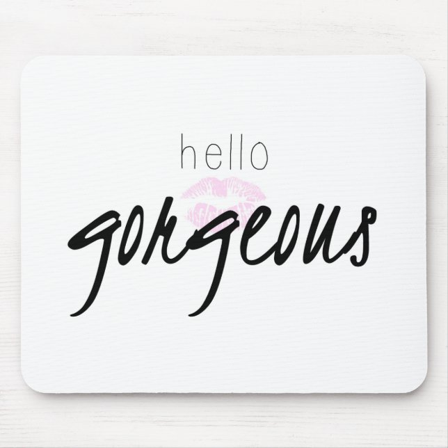 Hallo herrliche Mausunterlage Mousepad (Vorne)