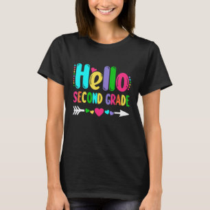 Hallo Herz Pfeil Lehrer Schüler Bac der zweiten Kl T-Shirt