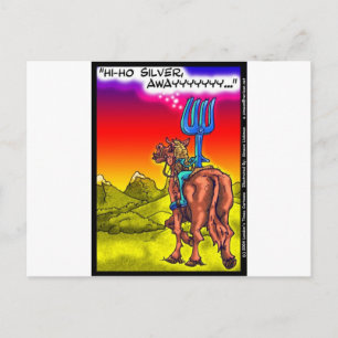 Hallo, Ho Silver? Fun Lone Ranger Parody Cartoon G Postkarte