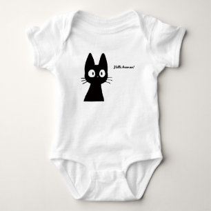 Hallo Hooman Katze für Baby Strampler