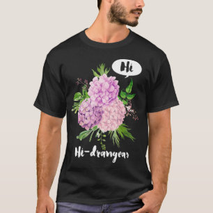Hallo Hortensien Geschenk für Floristen - Lustiger T-Shirt