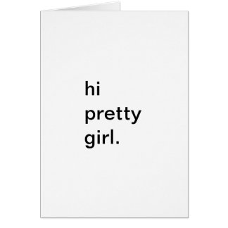 hallo hübsches Mädchen