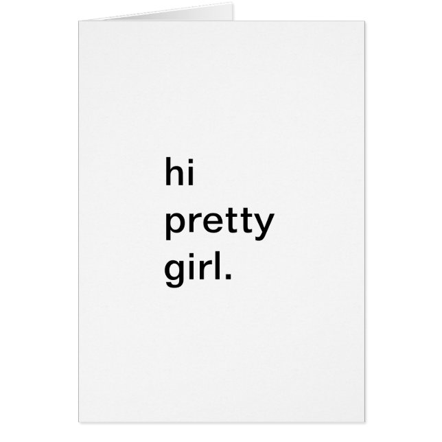 hallo hübsches Mädchen (Vorne)