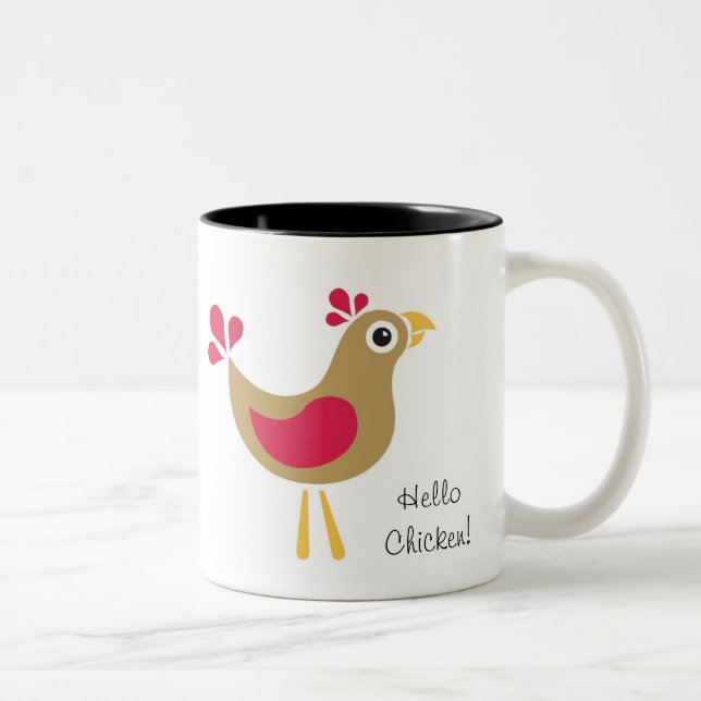 Hallo Huhn! Tasse (Rechts)