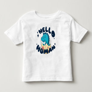 Hallo humorige Dinosaurier Kleinkind T-shirt