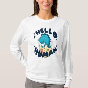 Hallo humorige Dinosaurier T-Shirt