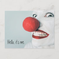 Hallo, ich bin das lustige Clownsgesicht