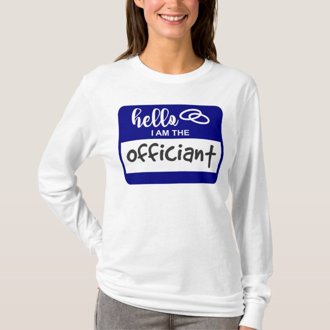 Hallo, ich bin das offizielle Abzeichen für den Na T-Shirt (Vorderseite)