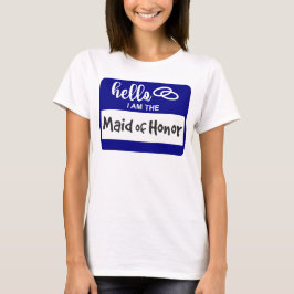 Hallo, ich bin die Trauzeugin Wedelname Abzeichen T-Shirt
