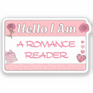 Hallo Ich bin ein Romanschriftleser Buch Lover Fun Aufkleber