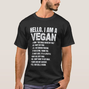 Hallo, ich bin ein Veganer, lustige Weihnachtsbekl T-Shirt