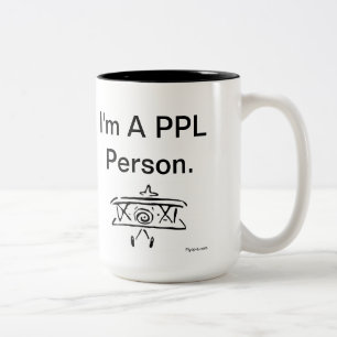 Hallo. Ich bin eine PPL Person Zweifarbige Tasse