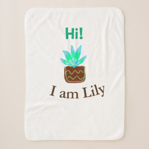 Hallo Ich bin Lily cactus succulent hinzufügen Nam Sherpadecke