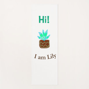 Hallo Ich bin Lily cactus succulent hinzufügen Nam Yogamatte