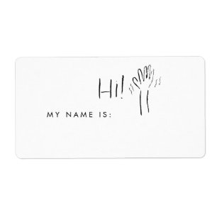 Hallo, ich bin Namensschild