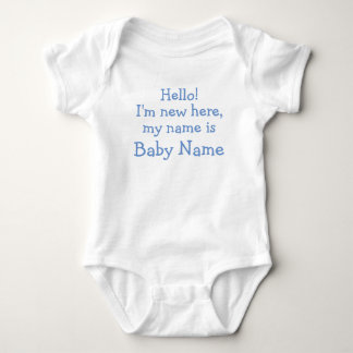 Hallo! Ich bin neu hier, mein Name ist - Personali Baby Strampler