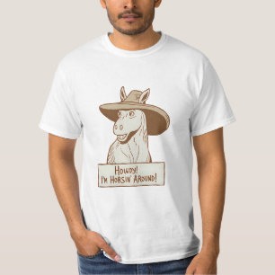 Hallo! Ich bin Pferde verrückt – Lustiger Pferde C T-Shirt