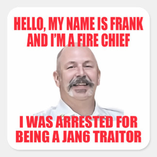 Hallo, ich heiße Frank Quadratischer Aufkleber
