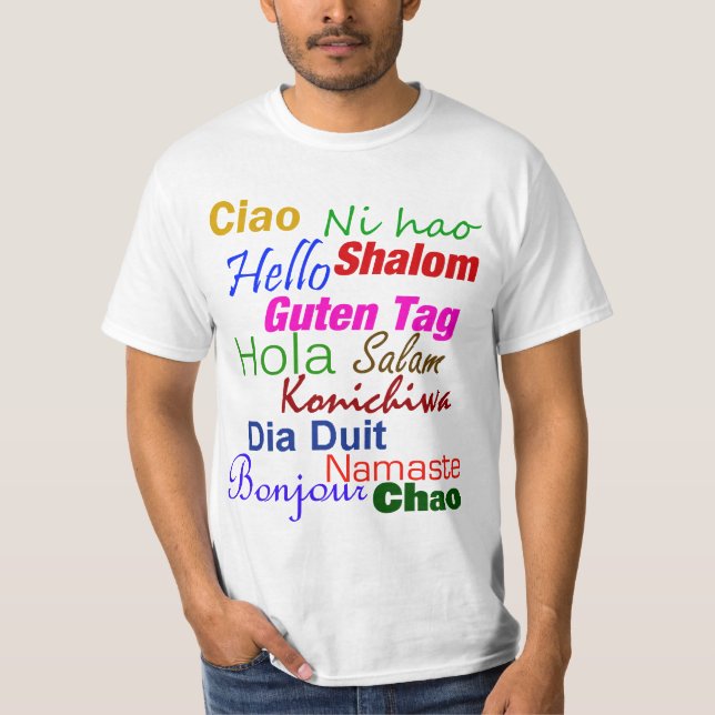Hallo im viele SprachT - Shirt (Vorderseite)