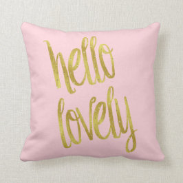Hallo Imitate für schöne Zitate Gold Fossil Design Kissen