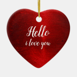 Hallo in Liebe Sie Keramik Ornament