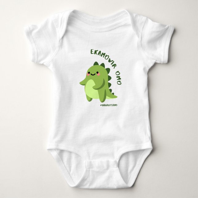 "Hallo!" in Nauru Sprache Hoodie Baby Strampler (Vorderseite)