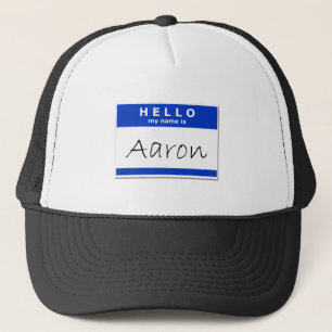 Hallo ist mein Name Aaron Truckerkappe