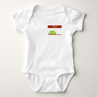 hallo ist mein Name android Baby Strampler