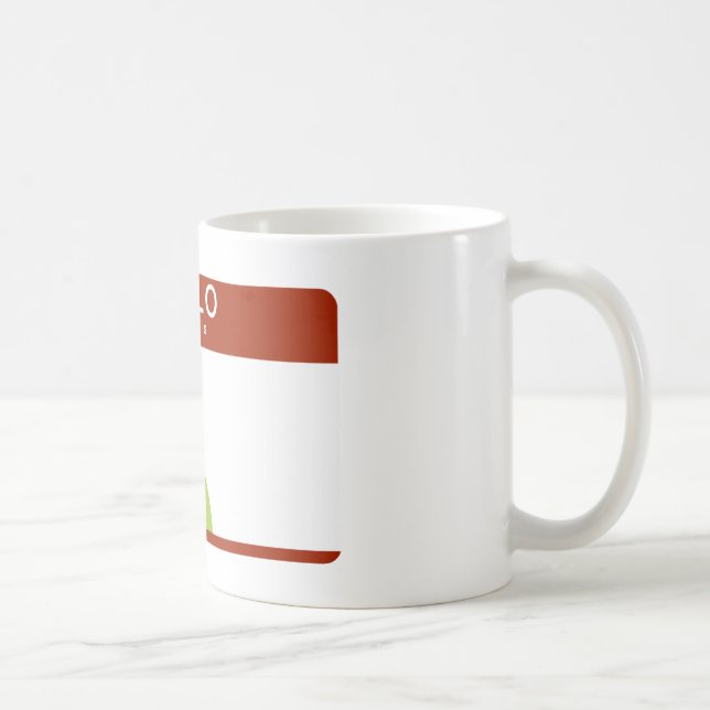 hallo ist mein Name android Kaffeetasse (Rechts)