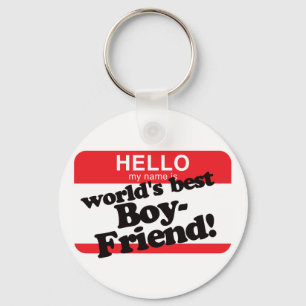 Hallo ist mein Name der beste Freund der Welt Schlüsselanhänger