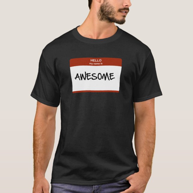 Hallo ist mein Name fantastischer T - Shirt (Vorderseite)