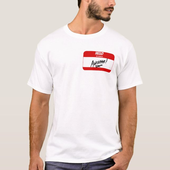 hallo ist mein Name fantastisches Shirt (Vorderseite)