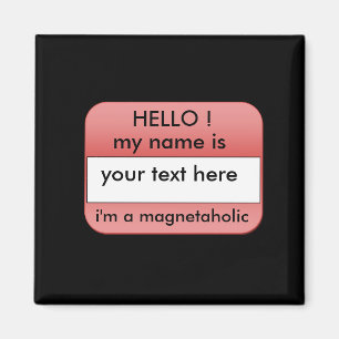 hallo ist mein Name, .fridge Magnet