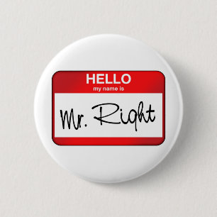Hallo ist mein Name Herr Right Button