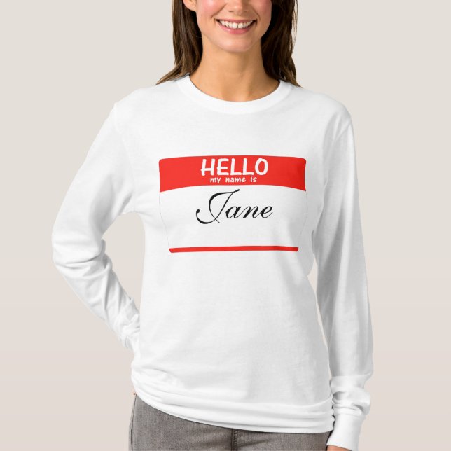 Hallo ist mein Name ____Hoodie T-Shirt (Vorderseite)