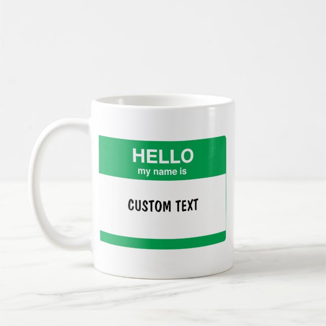 Hallo, ist mein Name Kaffeetasse (Links)