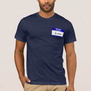 Hallo ist mein Name Lexus (blau) T-Shirt
