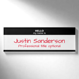 Hallo ist mein Name - Namensschild Namenschild