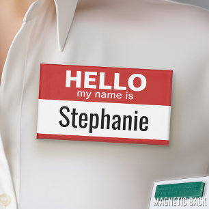 Hallo ist mein Name - personalisiert Namenschild