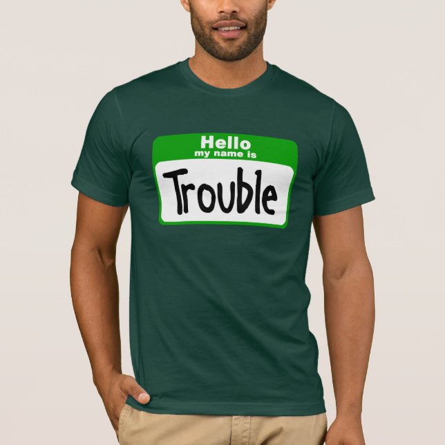 Hallo ist mein Name Problem T-Shirt (Vorderseite)
