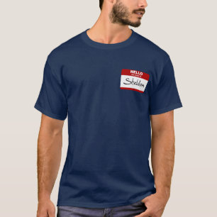 Hallo ist mein Name Sheldon (rot) T-Shirt