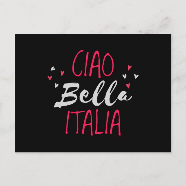 Hallo Italien Postkarte (Vorderseite)